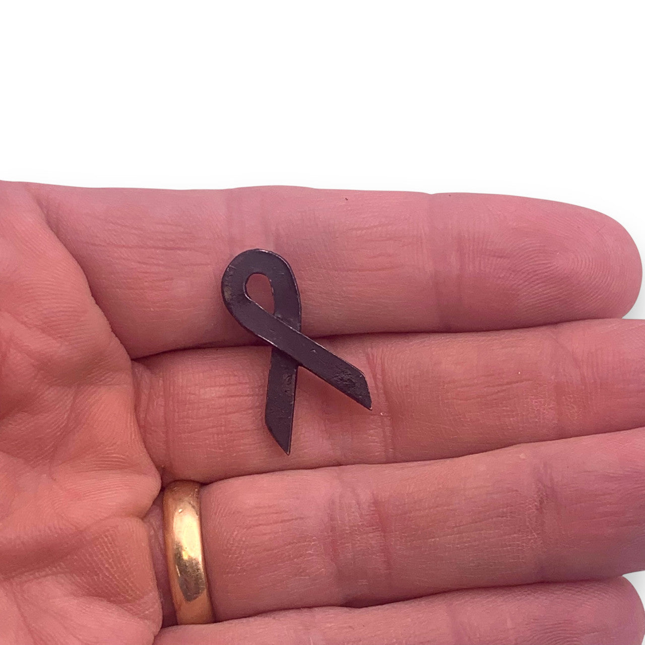 Black Awareness Ribbon Pin
