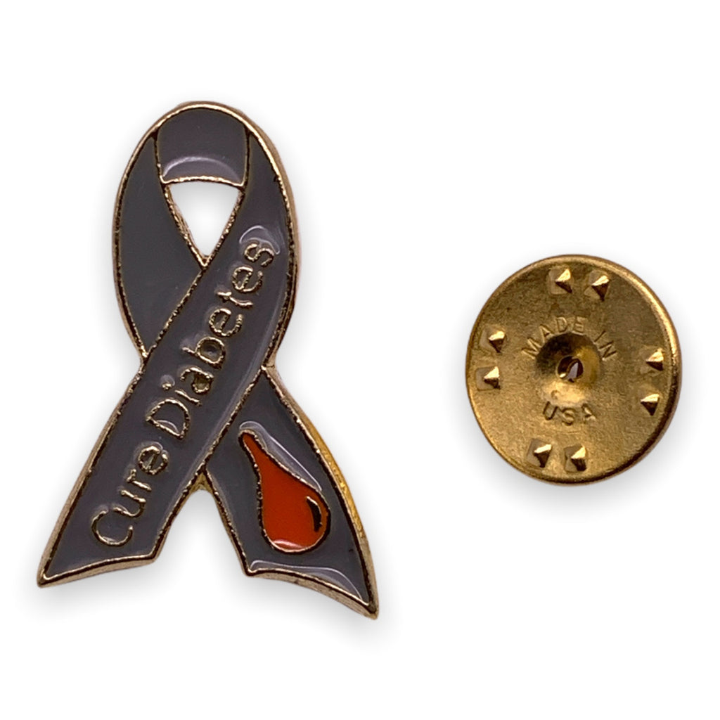 Cure-Diabetes-Ribbon-Lapel-Pin