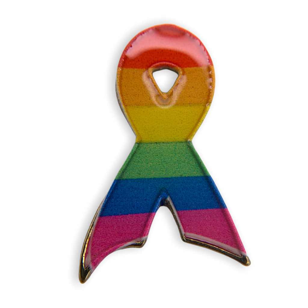 Rainbow Ribbon / Gay Pride Pin