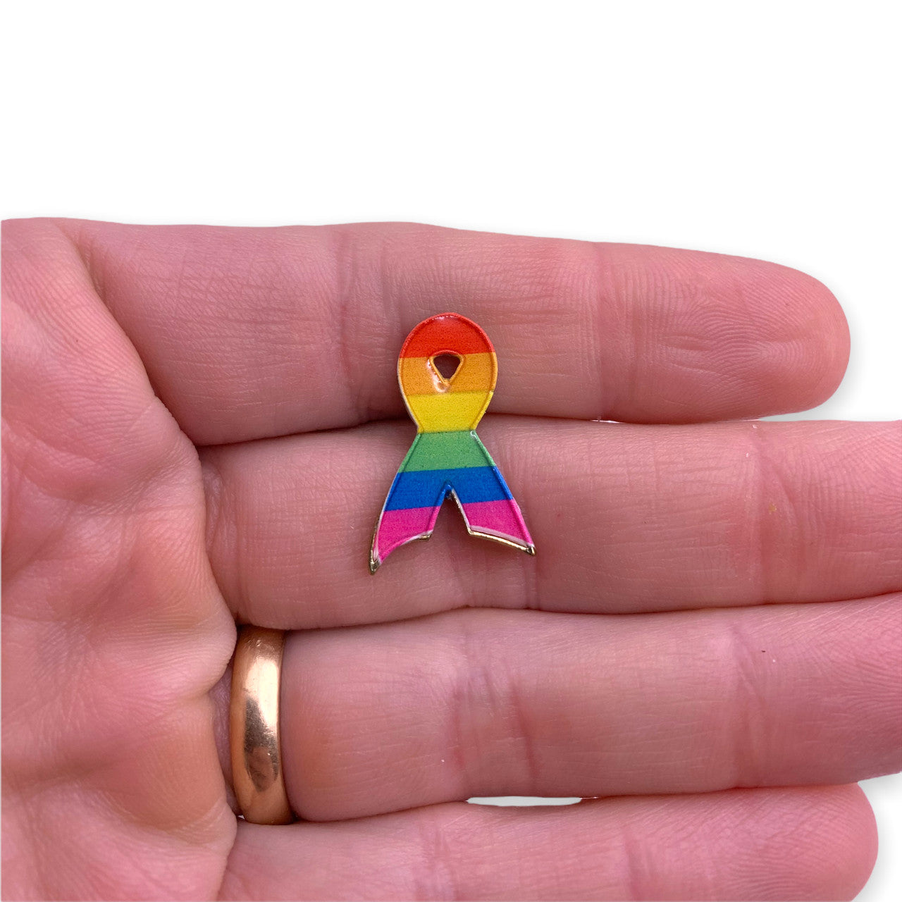 Rainbow Ribbon / Gay Pride Pin