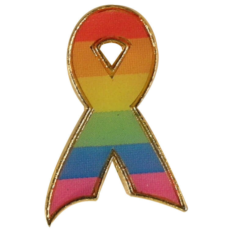 Rainbow Ribbon / Gay Pride Pin