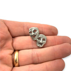 Comedy Tragedy Theater Mask Lapel Pin
