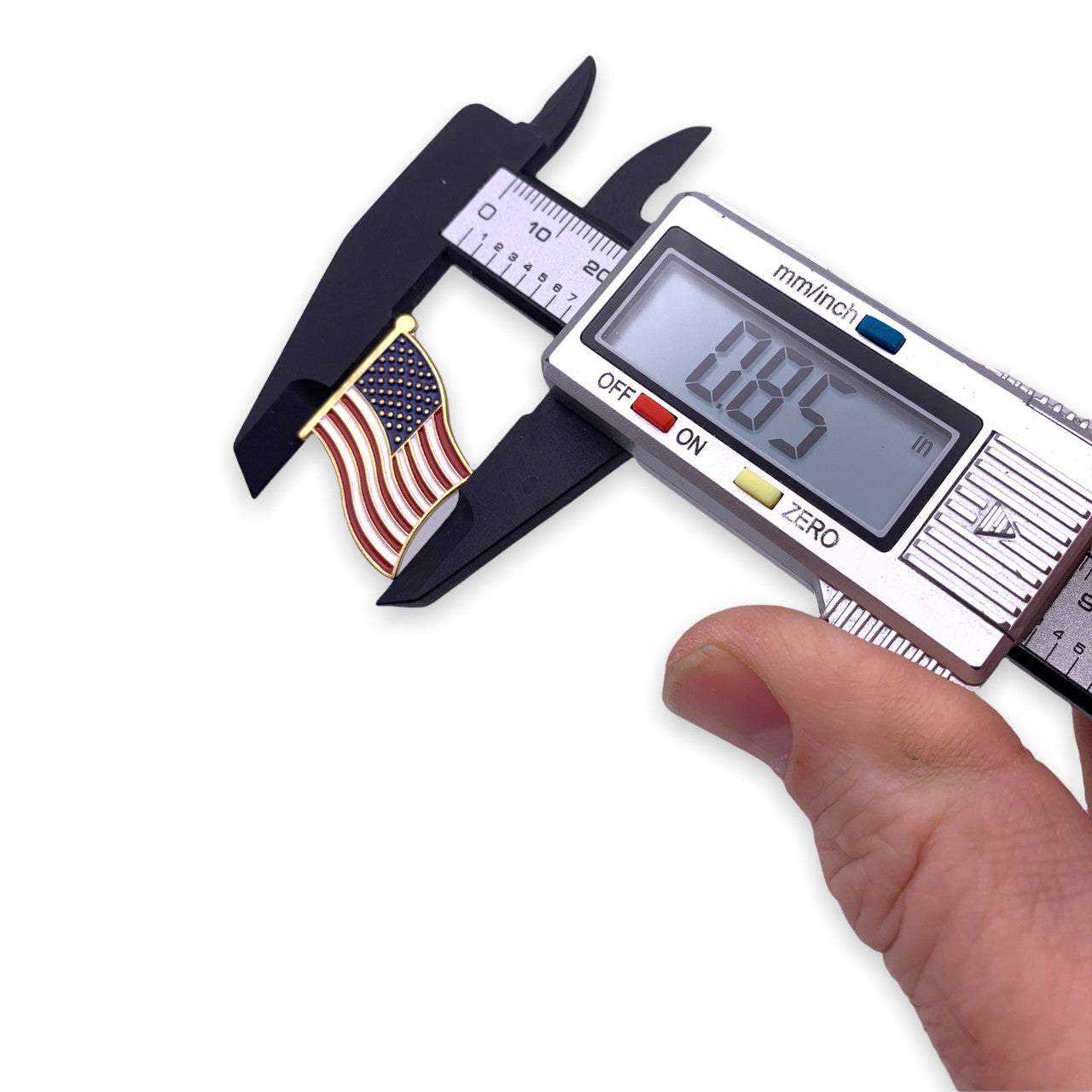 K24 US Flag Die Struck Lapel Pin