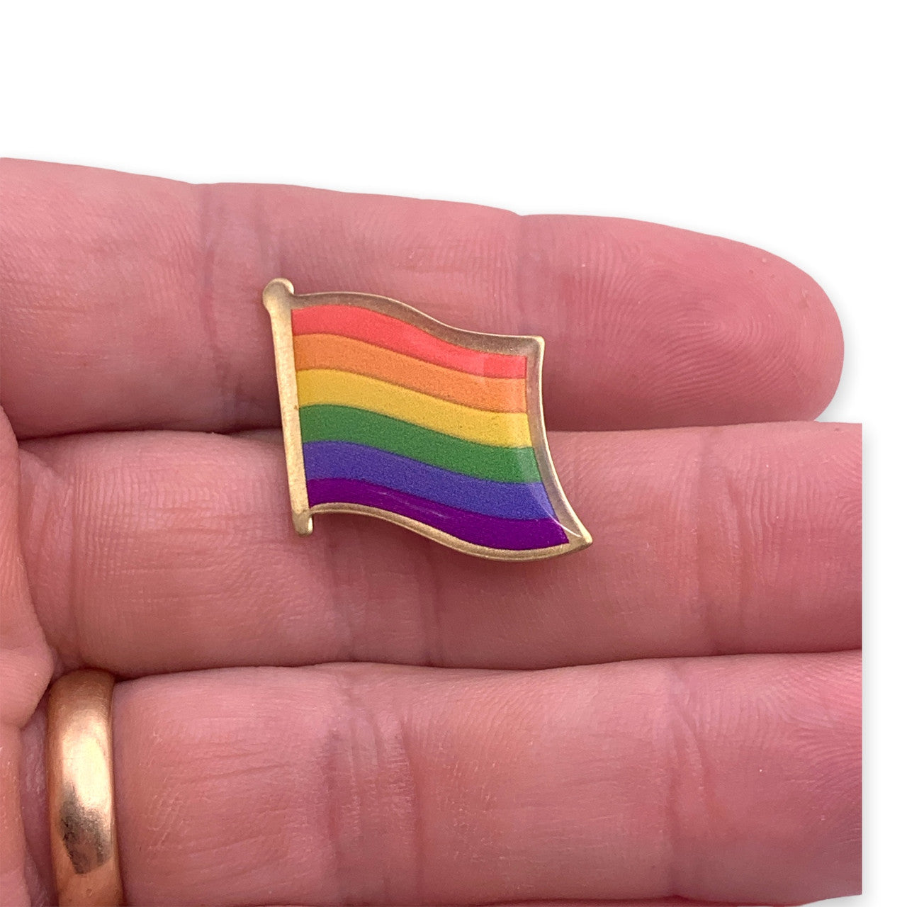 Pride Flag Lapel Pin Show Support for LGBTQ Rights with this Lesbian and Gay Pride Jewelry