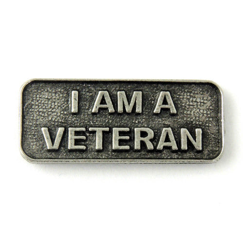I Am A Veteran Patriotic Lapel Pin