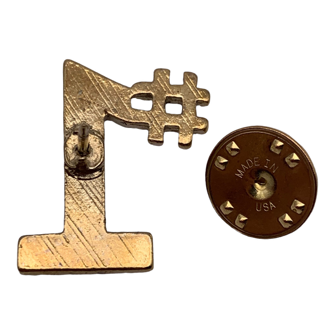 No 1 style 2 Lapel Pin