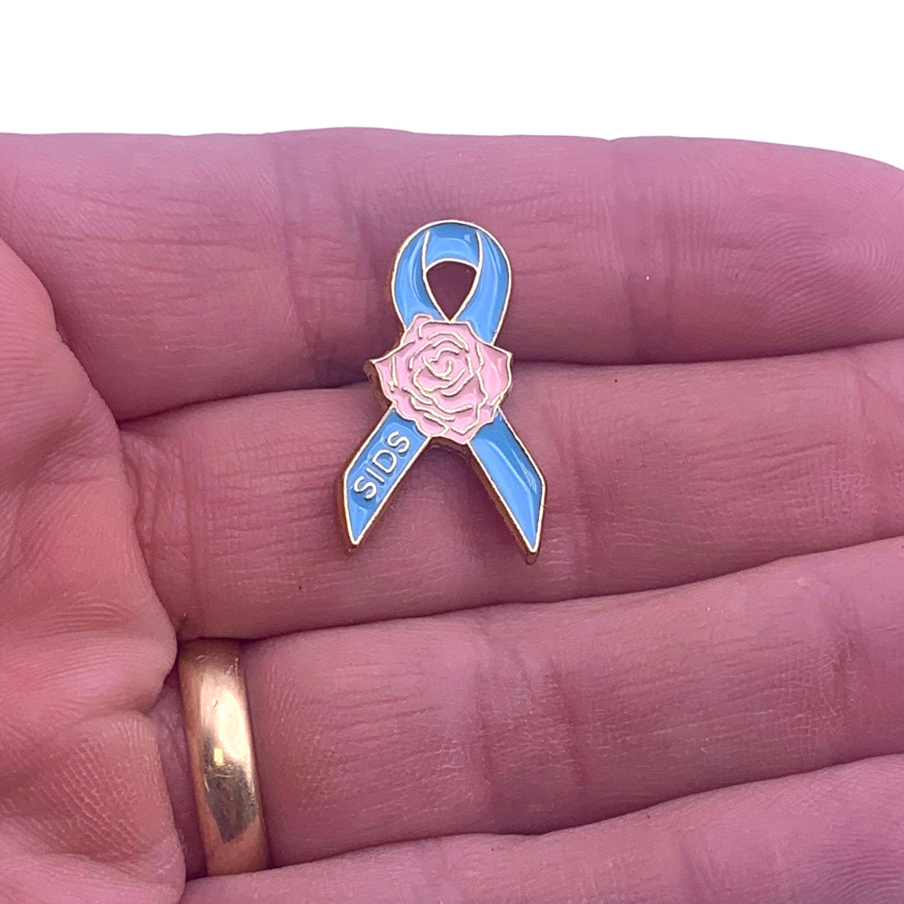 SIDS Awareness Rose Lapel Pin