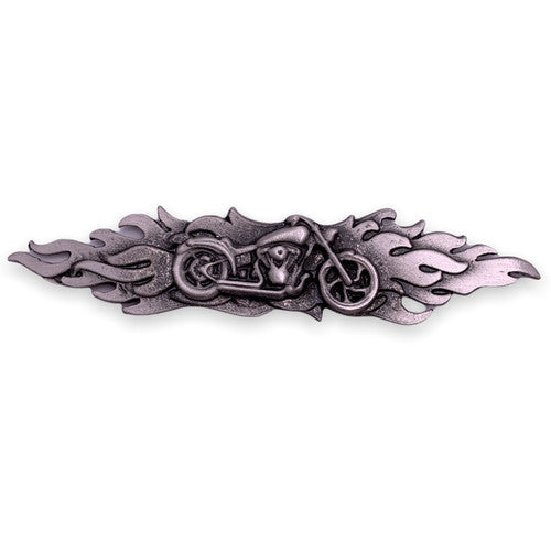 Flames Motorcycle Pin