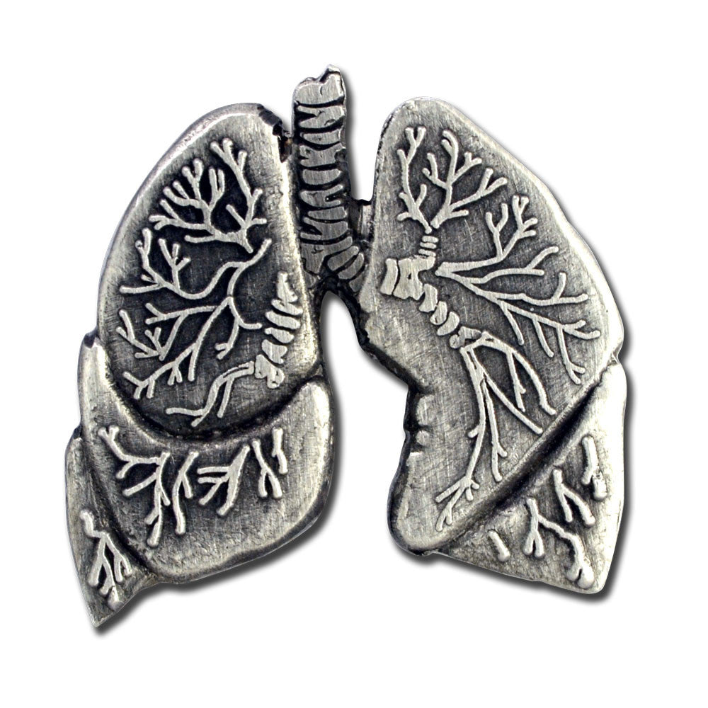 Human Lungs Lapel Pin