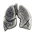 Human Lungs Lapel Pin