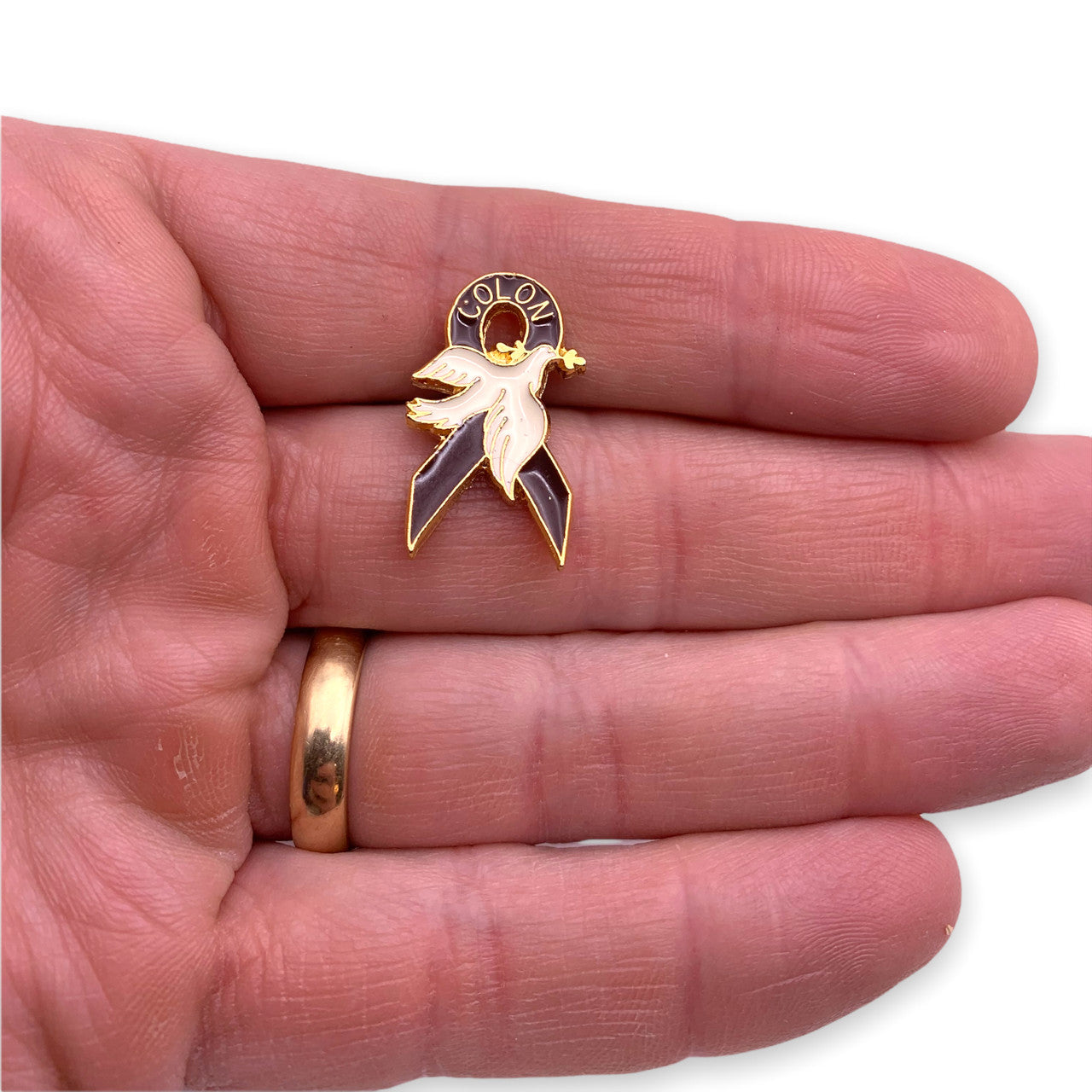 Colon Cancer Dove Lapel Pin