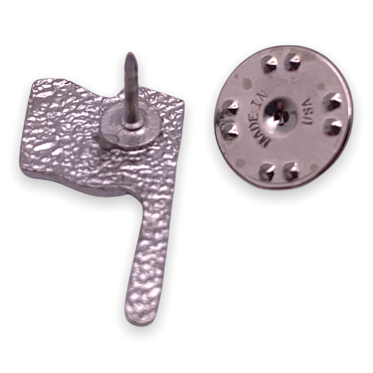 Single Checkered Flag Pin