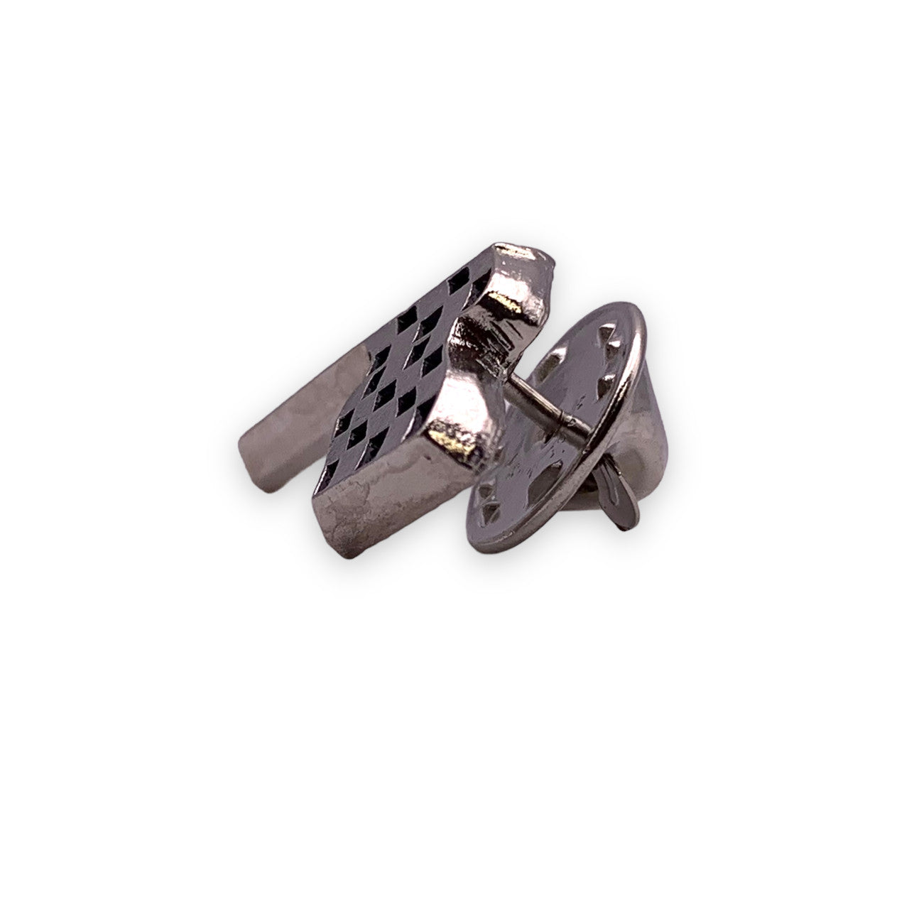 Single Checkered Flag Pin
