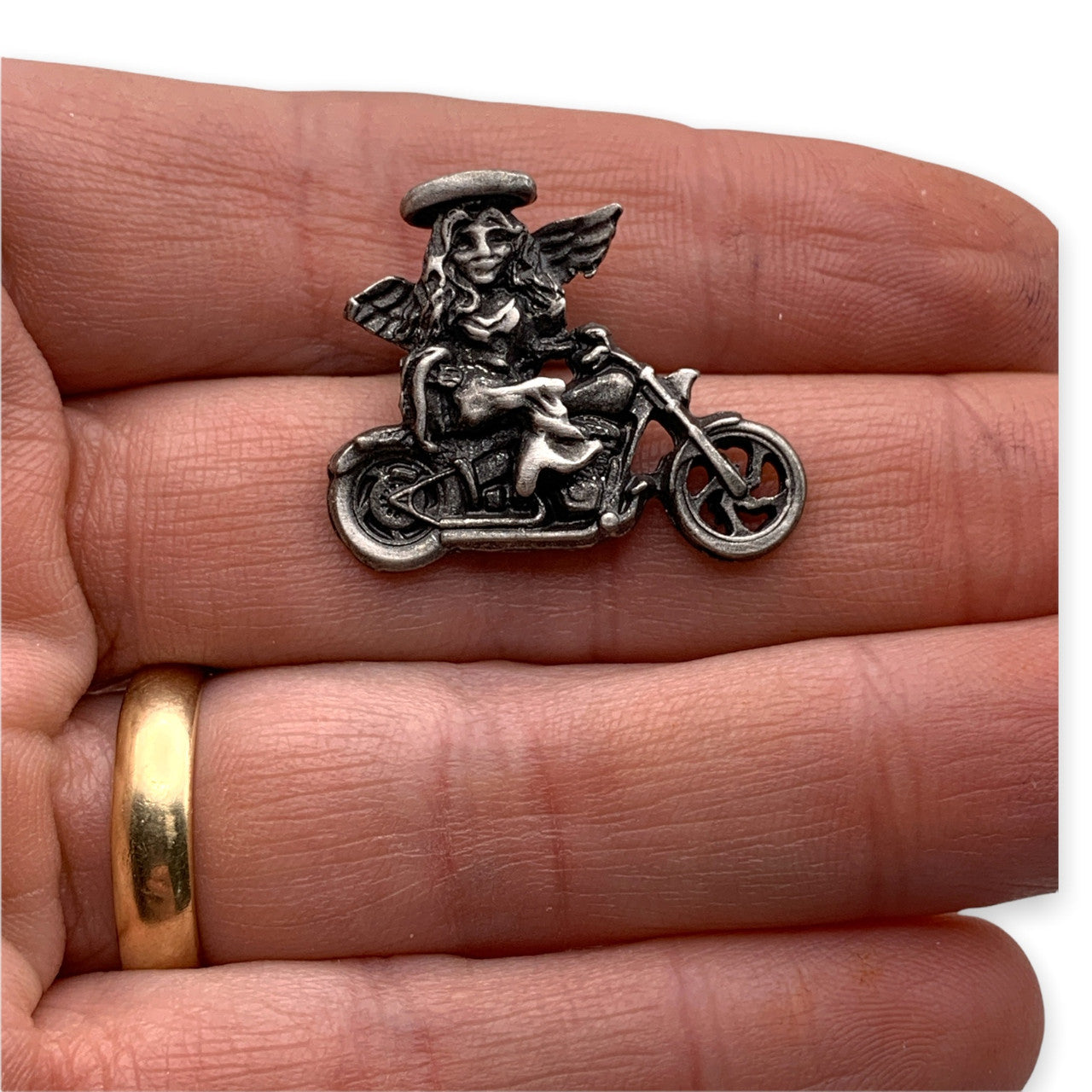 Motorcycle Angel Pin