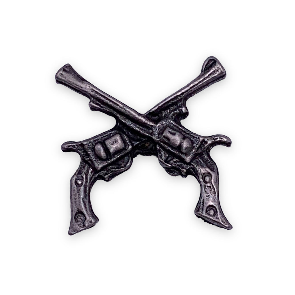 Crossed Guns Lapel Pin