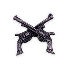 Crossed Guns Lapel Pin
