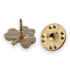 Green Clover Lapel Pin
