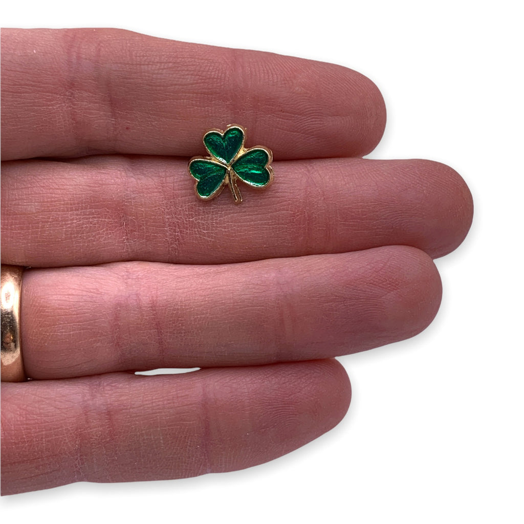 Green Clover Lapel Pin