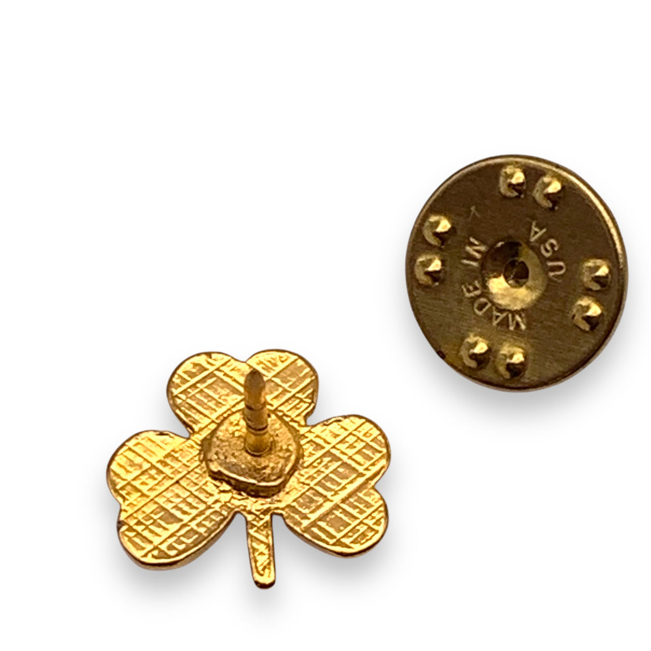 Gold Clover Lapel Pin