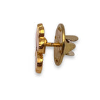 Gold Clover Lapel Pin