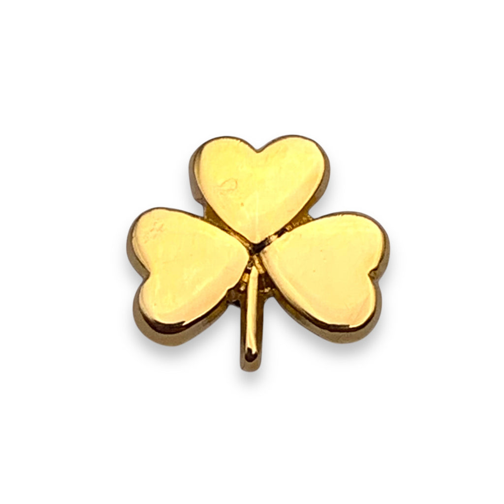 Gold Clover Lapel Pin