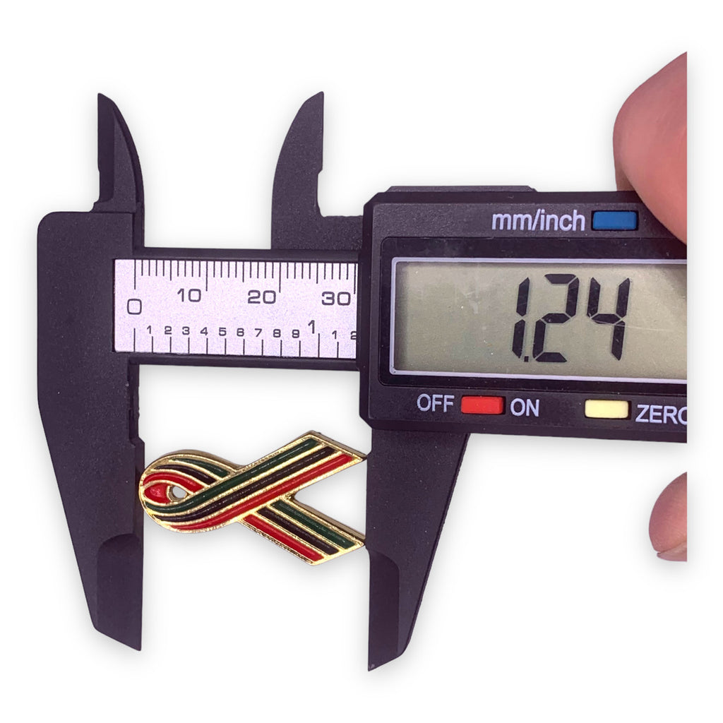 African American Aids Awareness Ribbon Pin