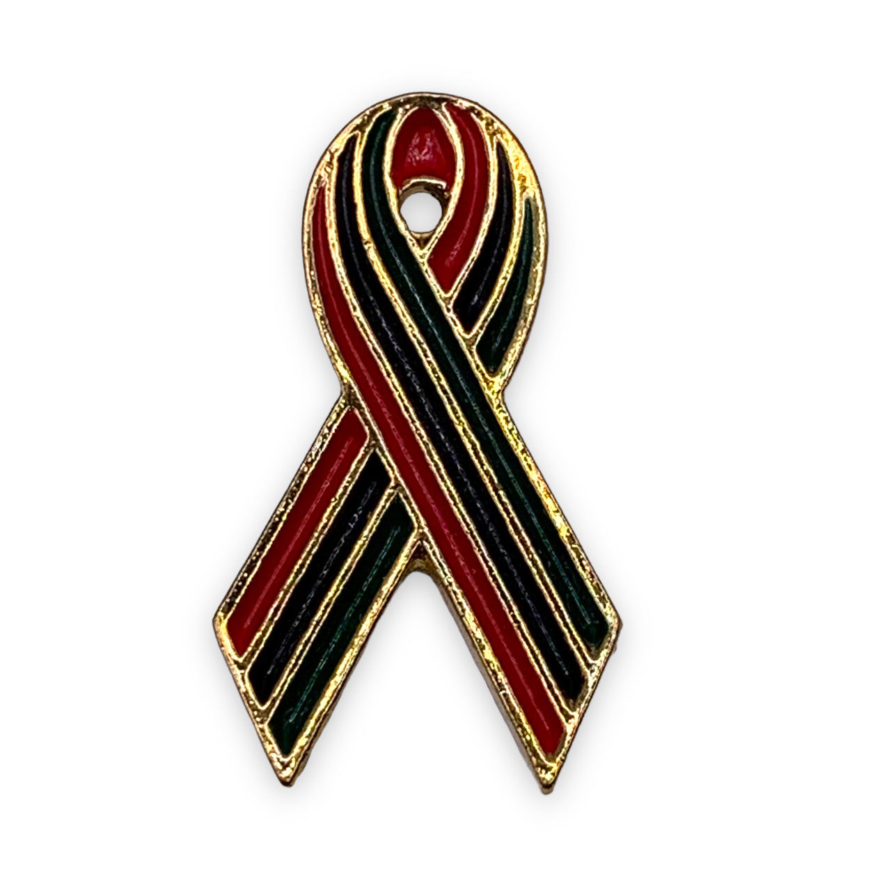 African American Aids Awareness Ribbon Pin