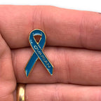 Ovarian Cancer Awareness Ribbon Lapel Pin