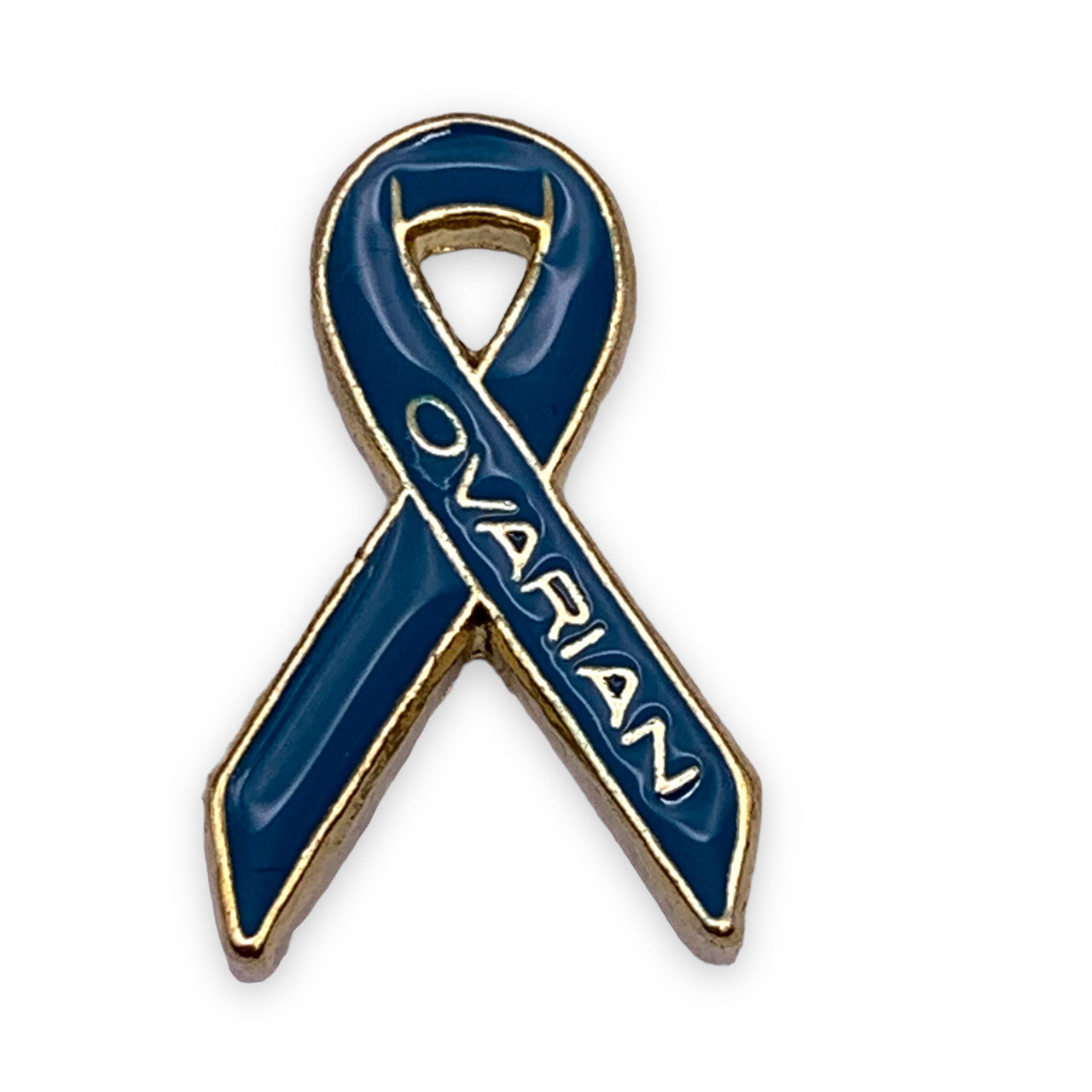 Ovarian Cancer Awareness Ribbon Lapel Pin