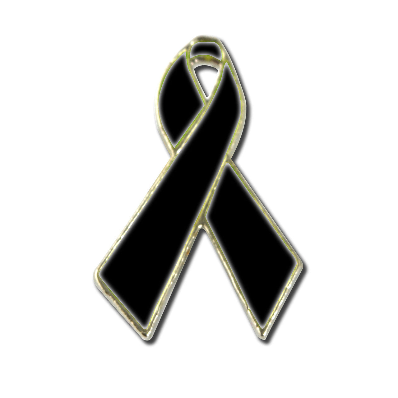 Black Ribbon Lapel Pin