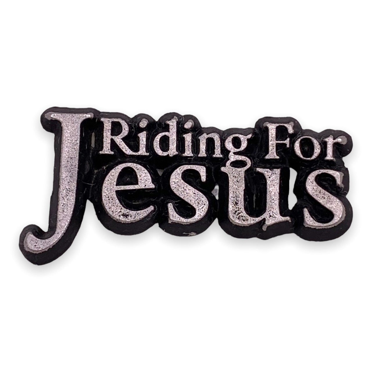 Riding for Jesus Lapel Pin