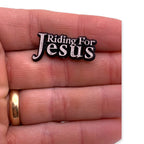 Riding for Jesus Lapel Pin