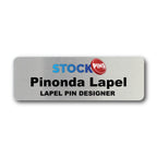 Custom Personalized Metal Name Badge 3 x 1