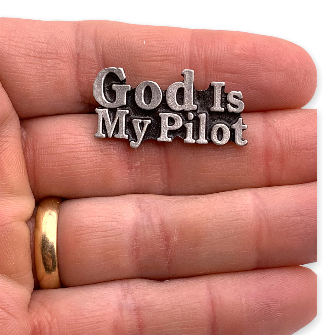 God Is My Pilot Pin