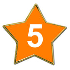 Star Shaped Pin with Custom Imprint