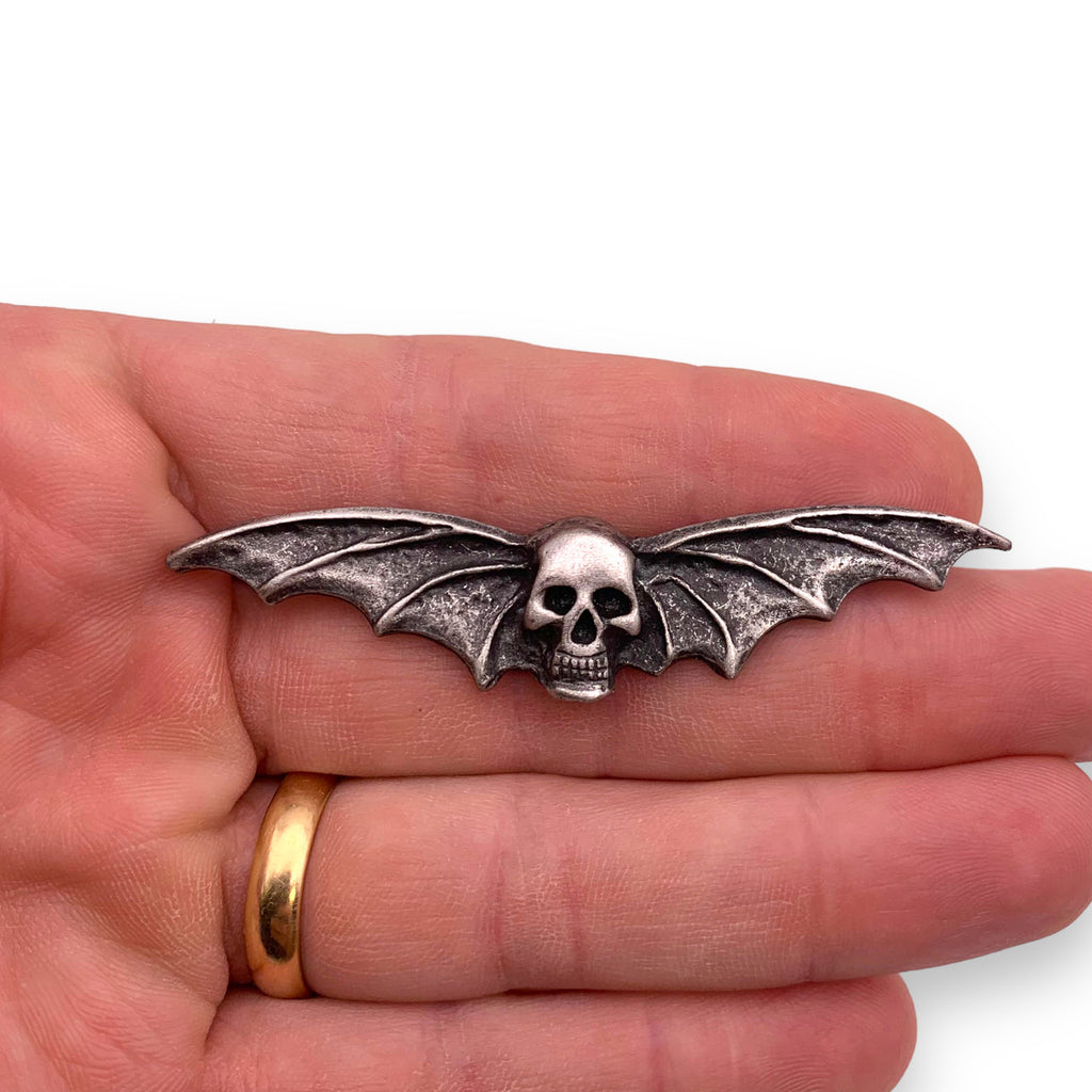 Skull With Wings Pin