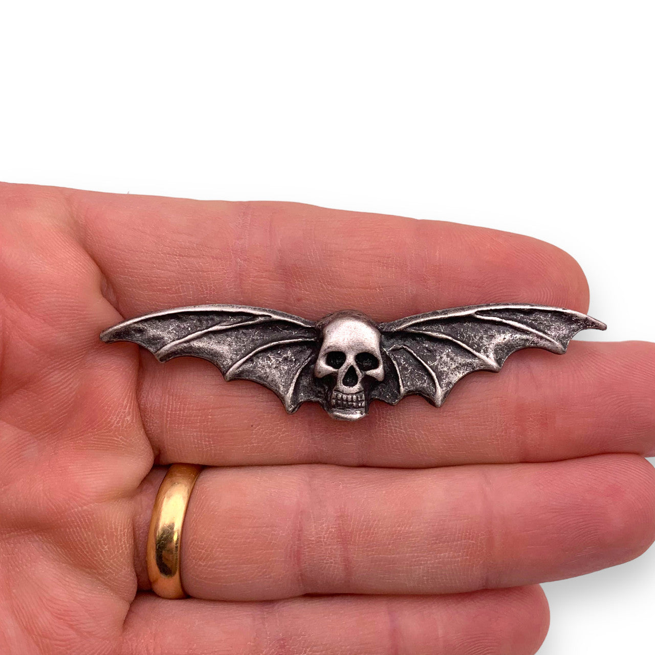 Skull With Wings Pin