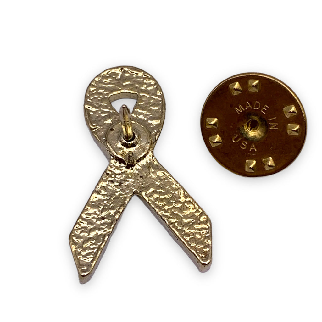 Ovarian Cancer Awareness Ribbon Lapel Pin