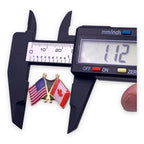Crossed Flags Lapel Pins - Any Two Countries