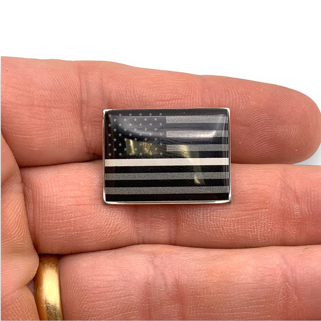 Thin White Line EMS EMT Support Lapel Pin