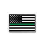 Thin Green Line Flag Lapel Pin