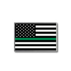 Thin Green Line Flag Lapel Pin