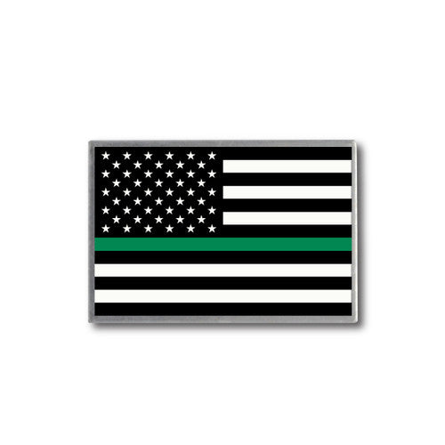 Thin Green Line Flag Lapel Pin
