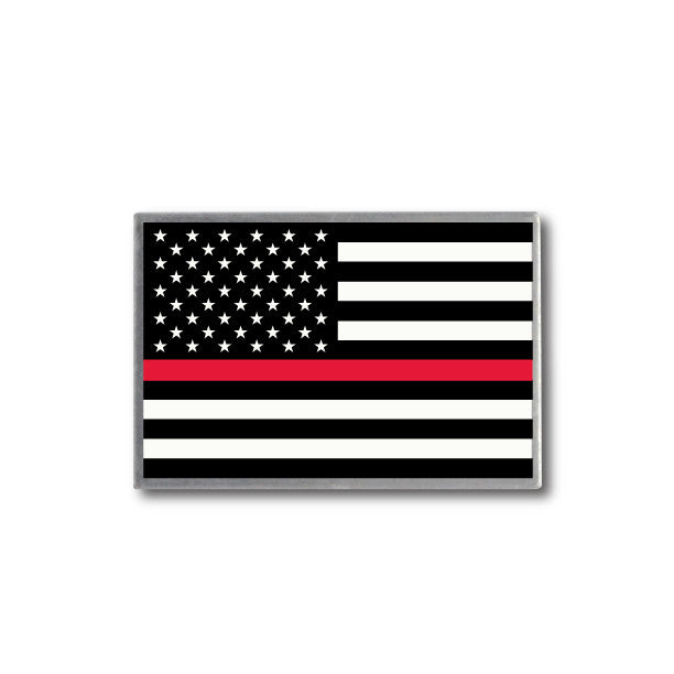 Thin Red Line Flag Lapel Pin