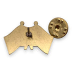 US / Israel Crossed Flags Pin