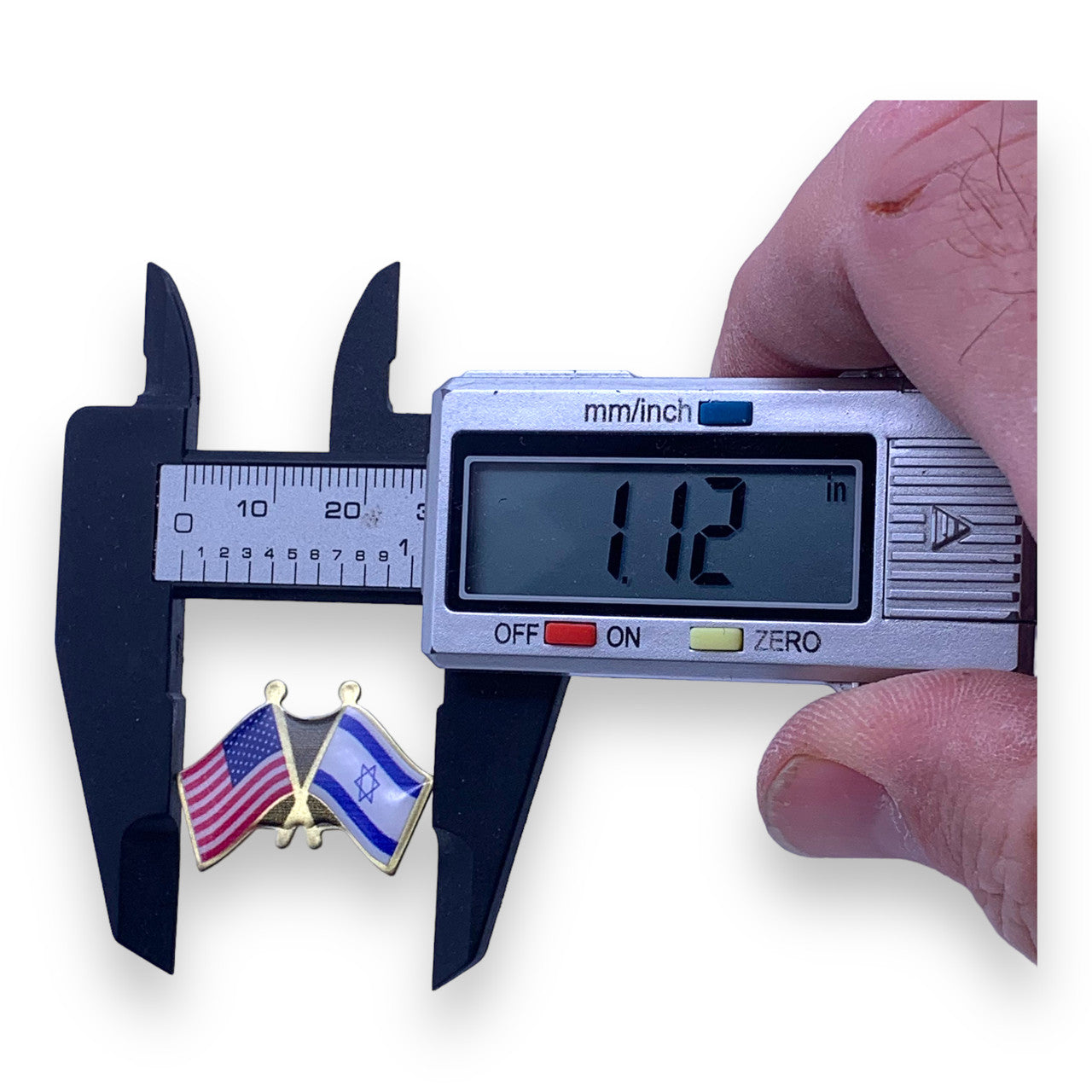 US / Israel Crossed Flags Pin