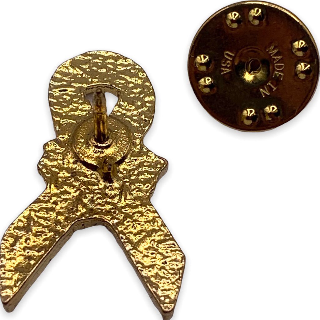 Yellow Ribbon Rose Lapel Pin