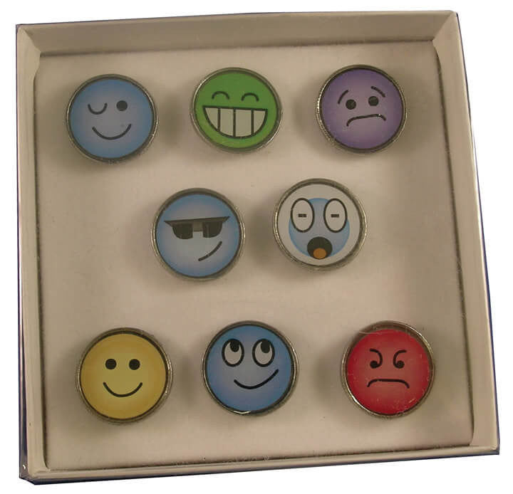 Emoticon Pin Set