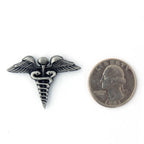 F19 Caduceus Lapel Pin