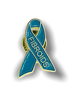 Fibroids Awareness Ribbon Lapel Pin